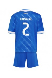 Real Madrid Daniel Carvajal #2 Jalkapallovaatteet Lasten Kolmas peliasu 2025-26 Lyhythihainen (+ Lyhyet housut)